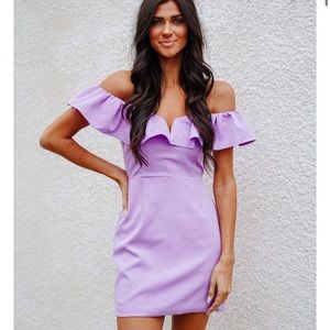 NWT Do+Be Lavender Off the Shoulder Dress
